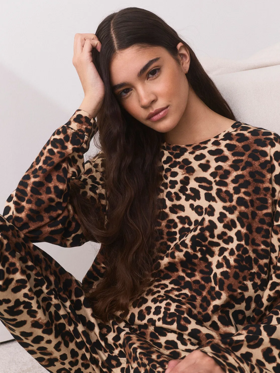 Пижама женская с принтом леопард Next, Leopard Print — фото 4