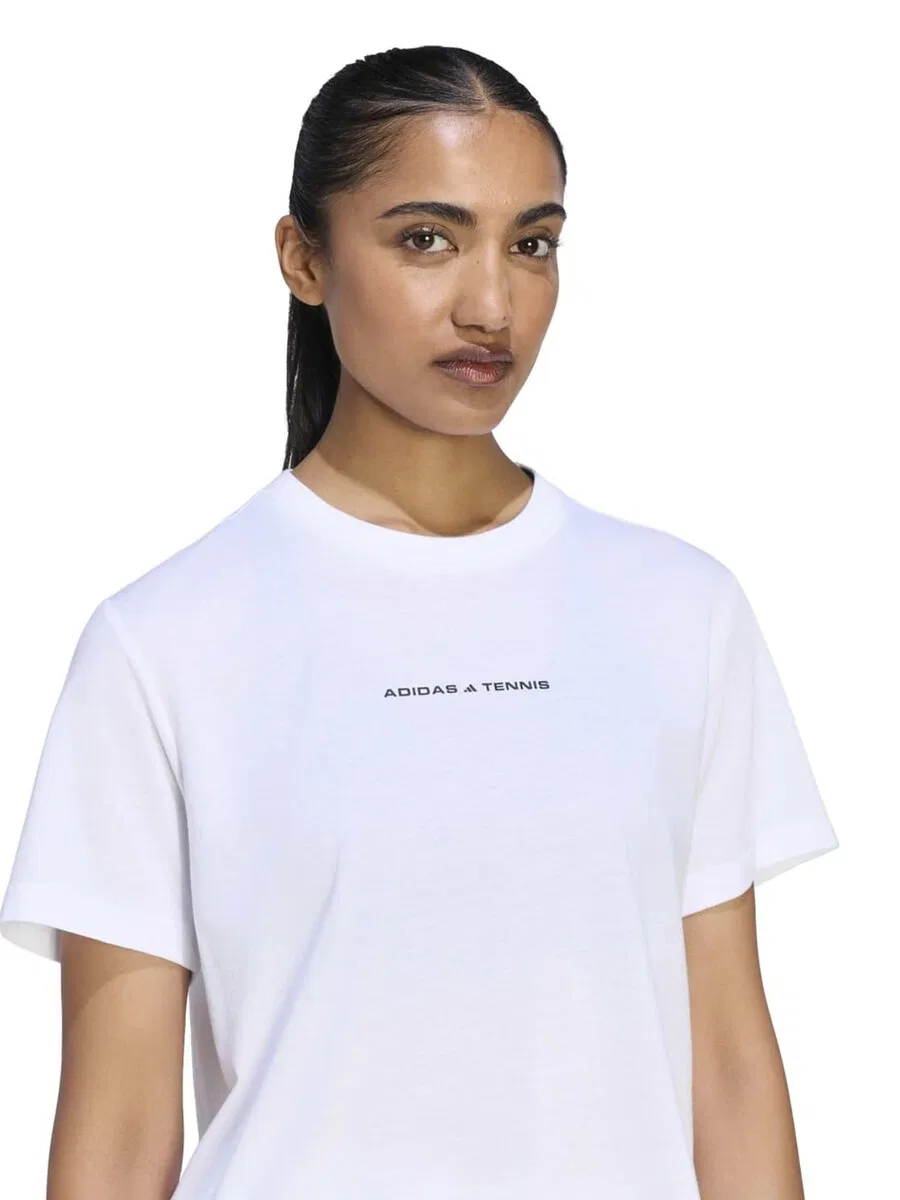 Спортивная футболка ADIDAS PERFORMANCE Performance Shirt 'TNS CLTR' белого цвета — фото 3
