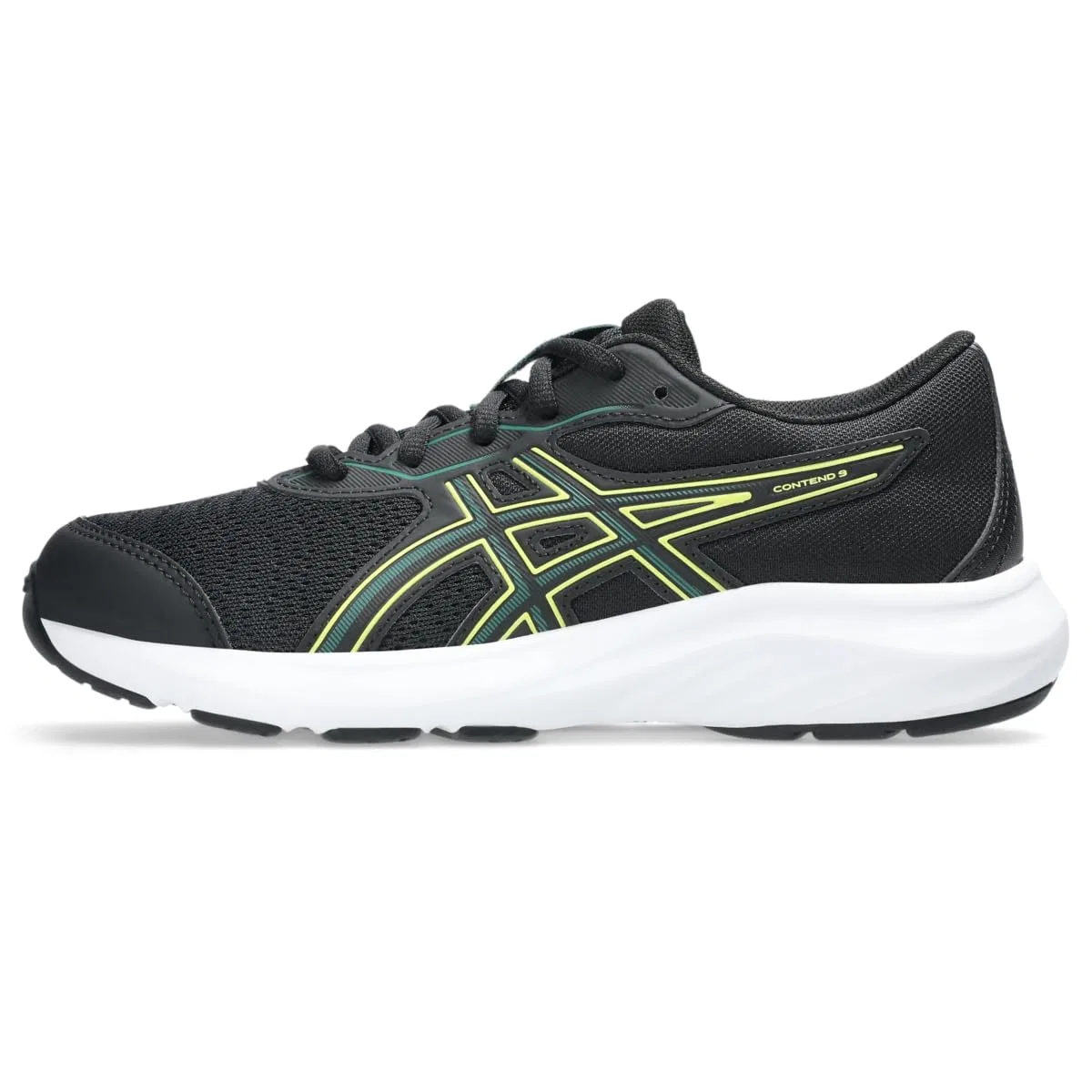Детские кроссовки для мальчиков с закрытым носком Quantum Lyte Ii Ps Gel ASICS, Black Green Jasper
