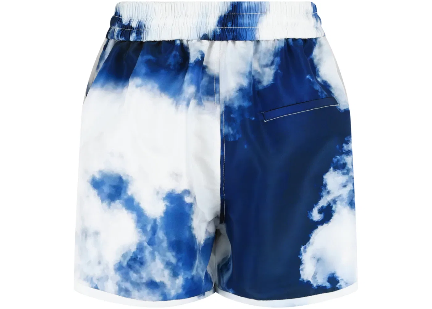 Женские шорты с принтом Sky Print Dolphin Alexander McQueen, Blue White — фото 2