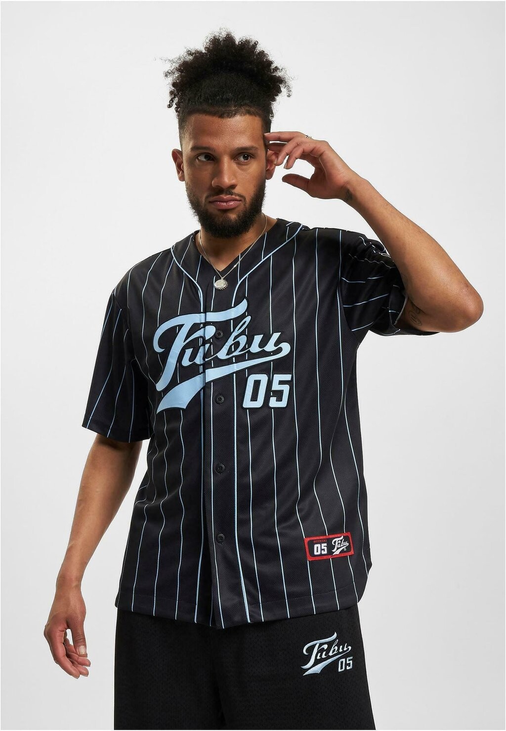 

Рубашка VARSITY BASEBALL FUBU, цвет black lightblue