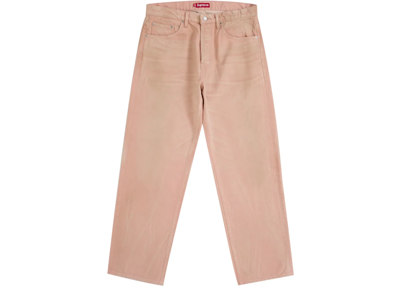 Мужские джинсы свободного кроя с потертостями Supreme Jean (FW25), Washed Pink