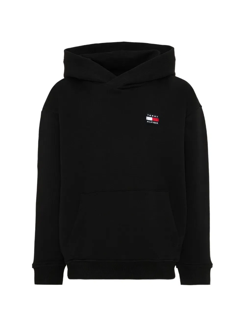 Худи с логотипом-нашивкой Tommy Hilfiger Junior, черный