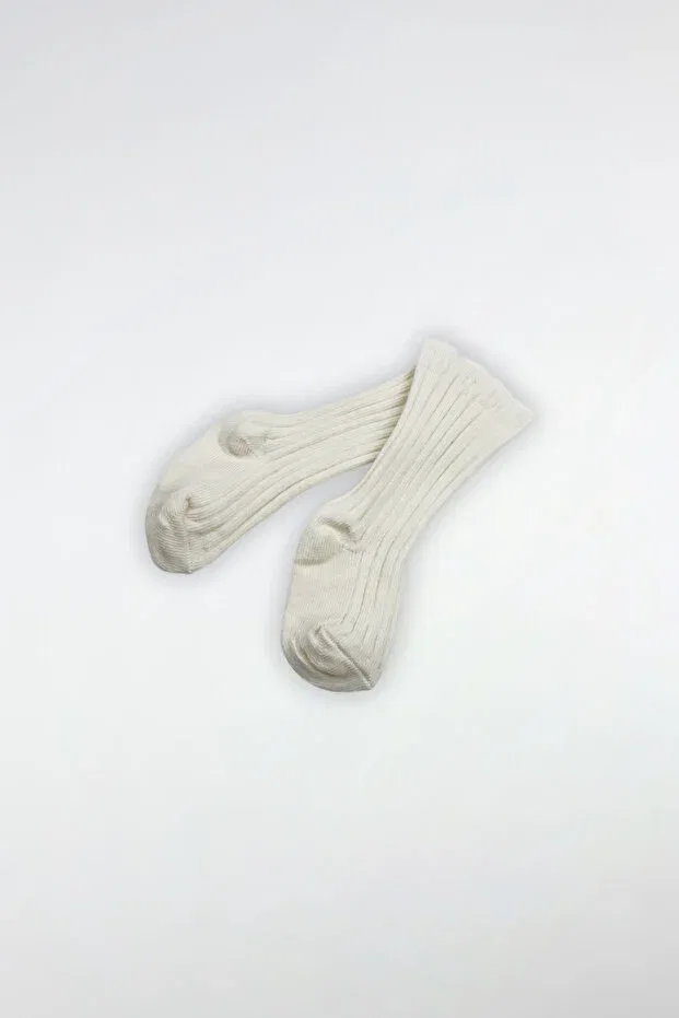Детские носки для девочек полосатые Globaby, Nude Color — фото 2