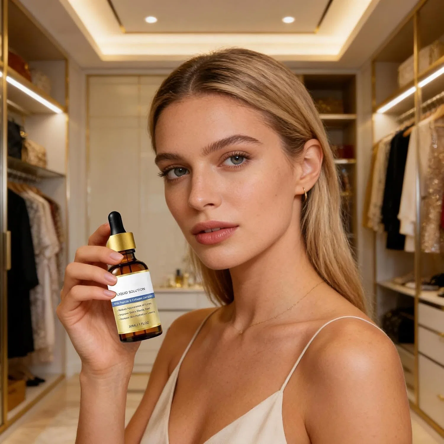 Сыворотка для лица с пептидами и коллагеном, Silky Moisture Essence Serum, 30мл Generisch — фото 4