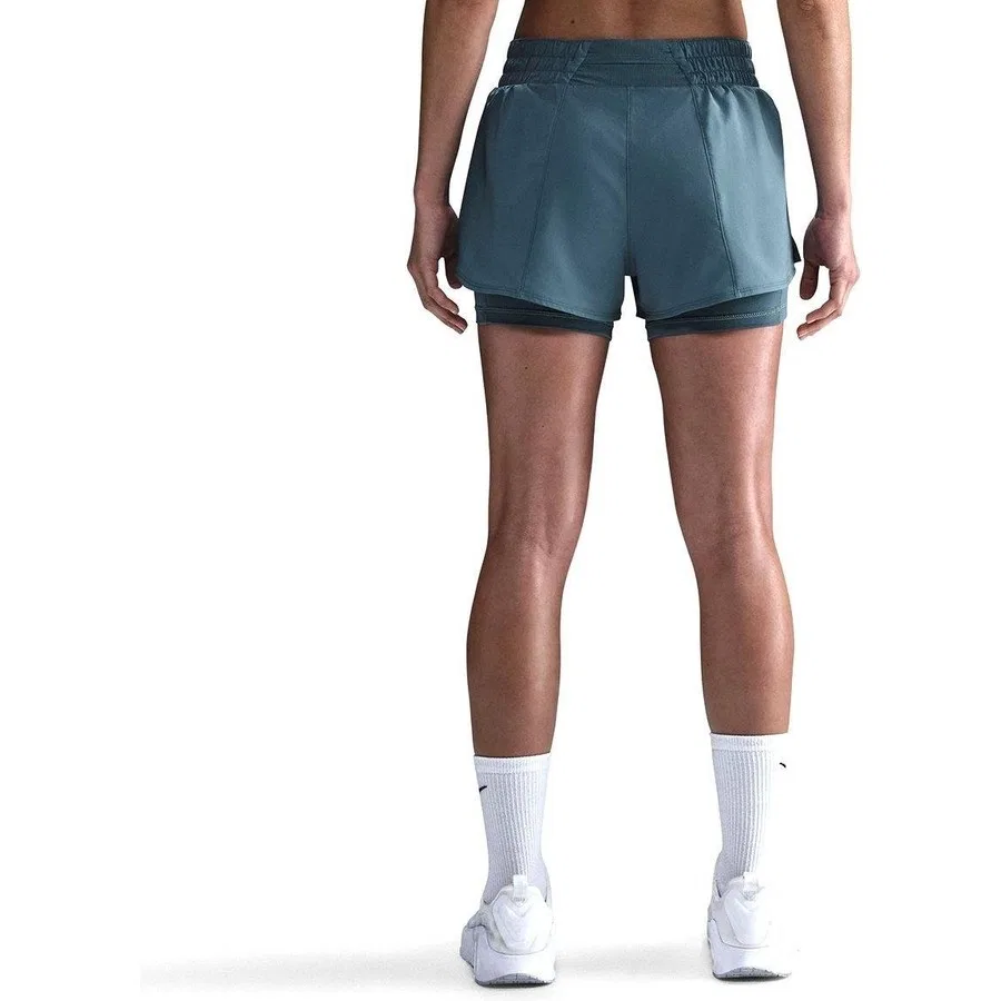Спортивные шорты с длинным рукавом Nike One Dri Fit 3in 2n1 Short, Синий — фото 2