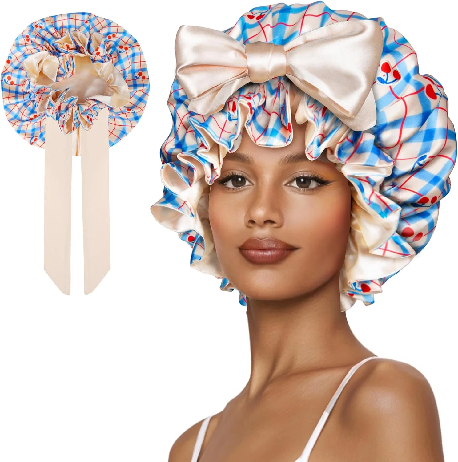 Шапочка для душа Satin Vettres, Cherry Blue