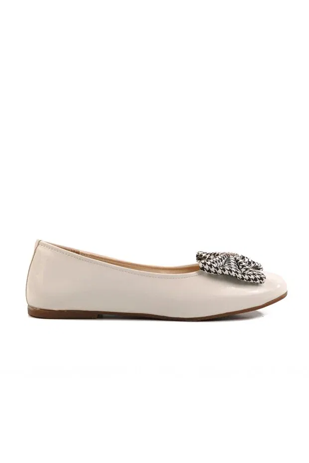 Детские балетки для девочек текстильные Rocky, White Patent Leather — фото 3