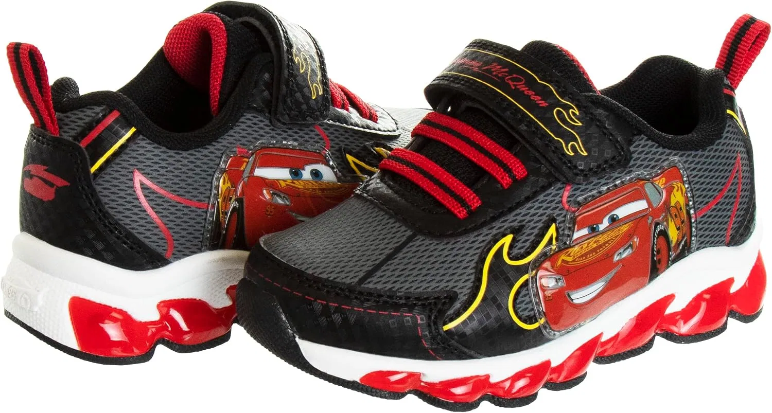 Детские кроссовки для мальчиков с подсветкой Disney Pixar Cars, Red/Black/Yellow — фото 4