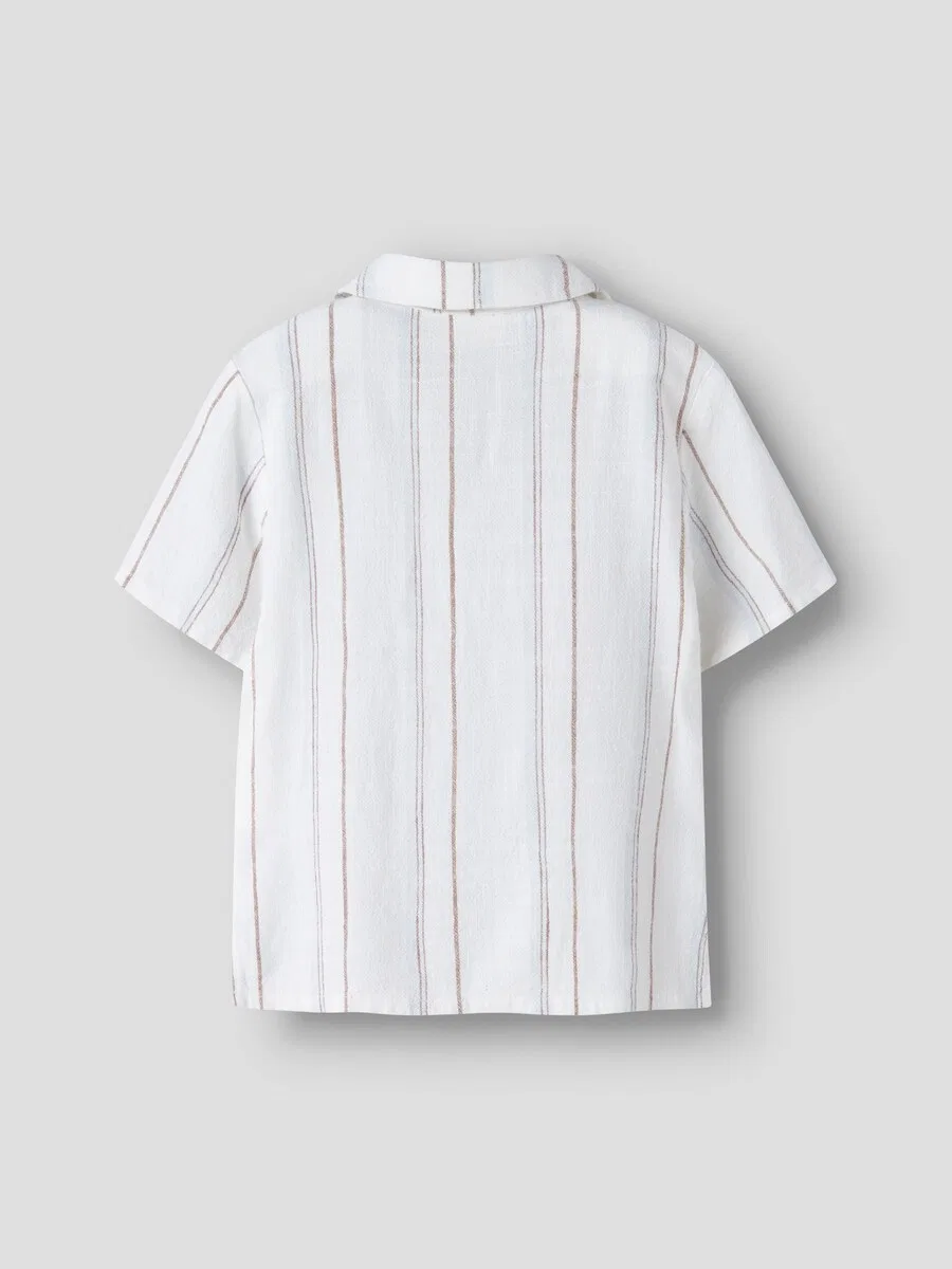 Рубашка на пуговицах Lil'Atelier Comfort fit, белая — фото 2