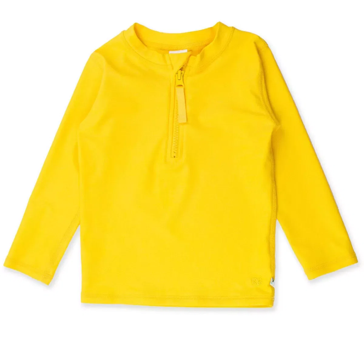 Детский рашгард с длинным рукавом на молнии RuggedButts, Neon Yellow
