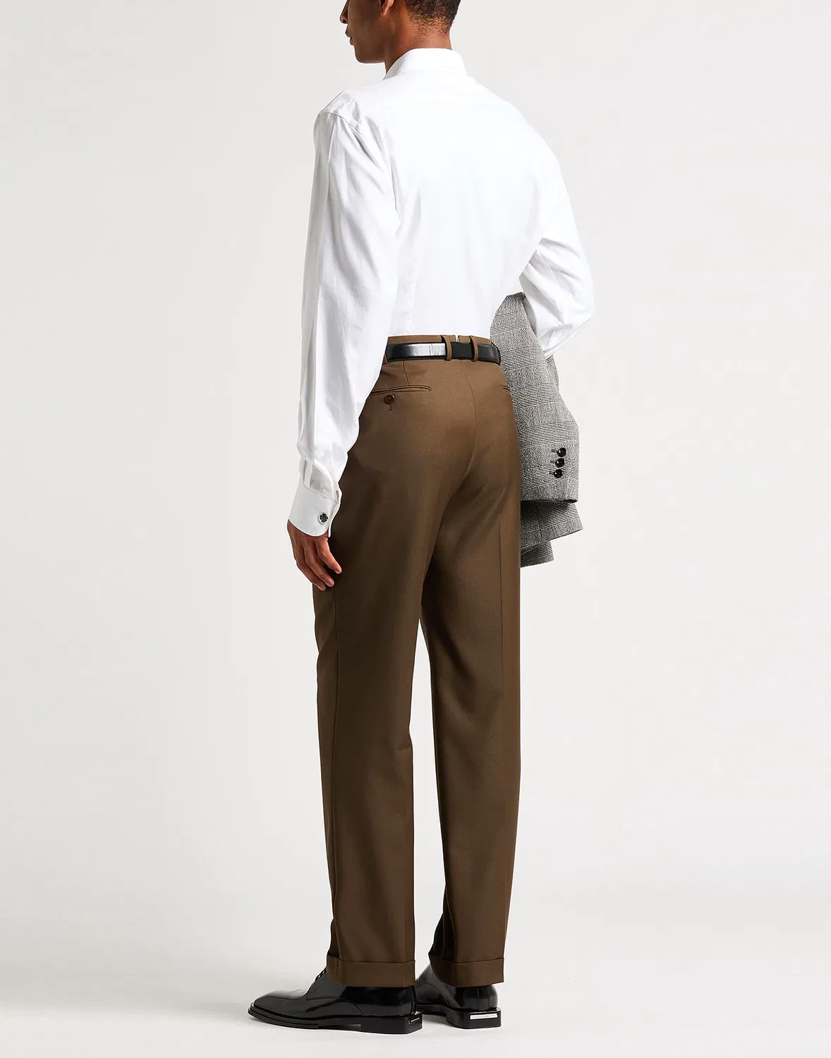 Мужская приталенная рубашка из жаккарда Slim-Fit Shirt Etro, белый — фото 3