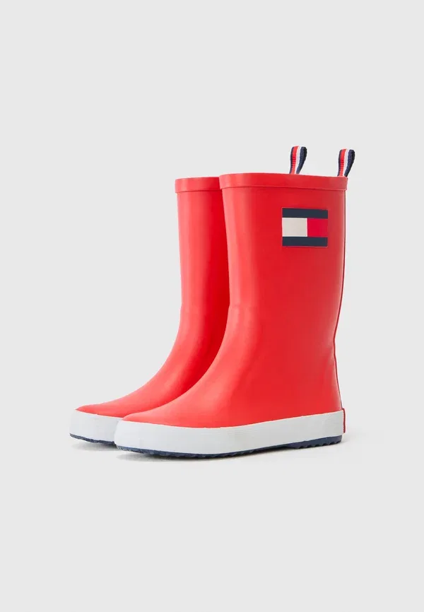 Сапоги водонепроницаемые velingtonai Tommy Hilfiger, red, красный — фото 2