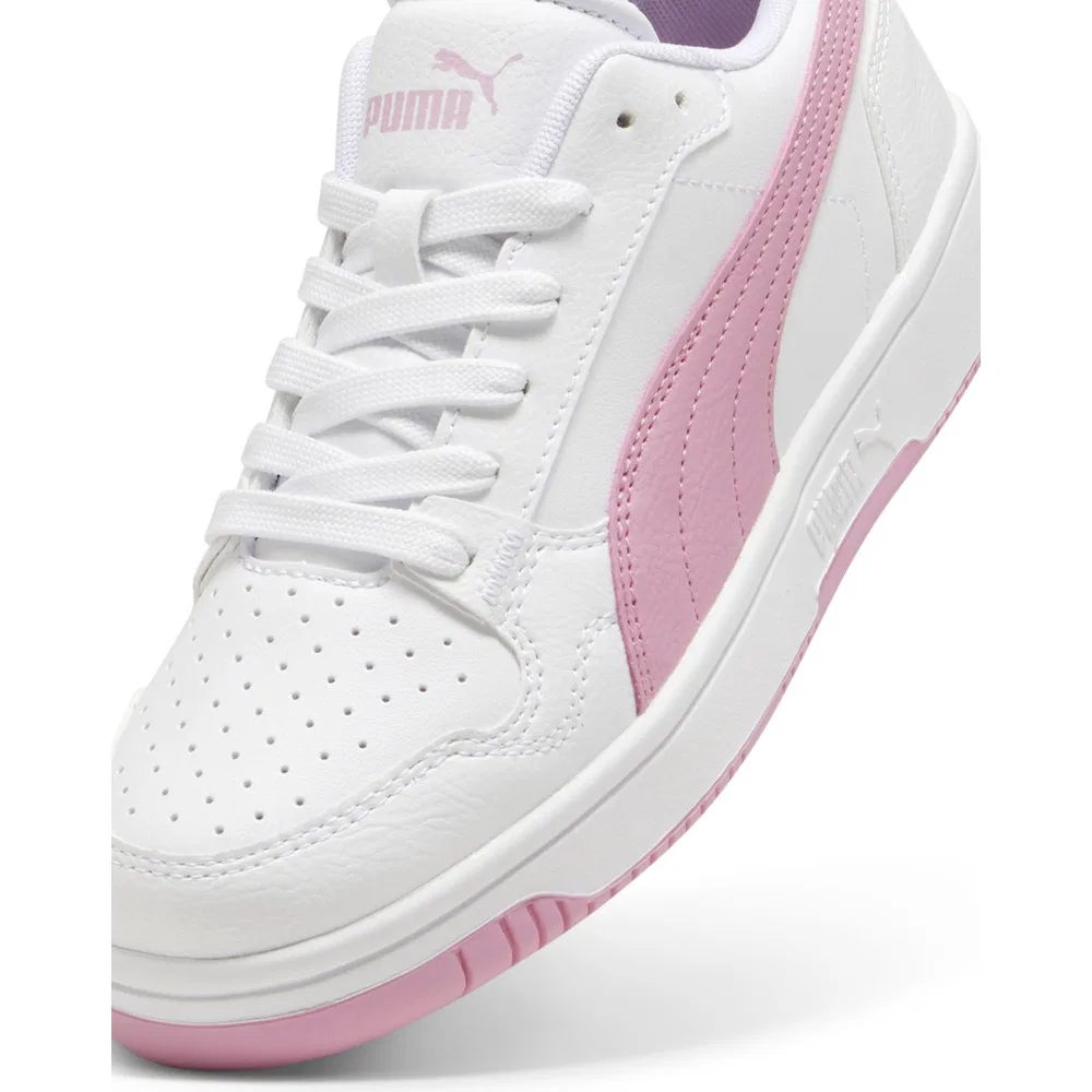 Детские кроссовки для девочек для ходьбы, бело-розовые Puma Reb-L Jr Puma — фото 4