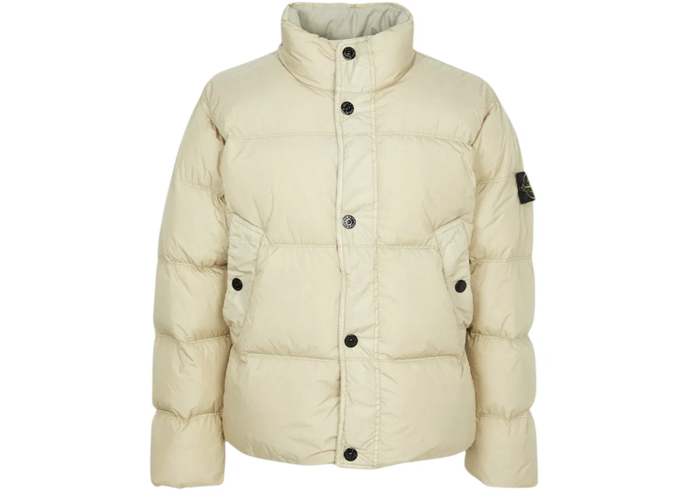 Мужская куртка-пуховик с высоким воротником Stone Island, Beige