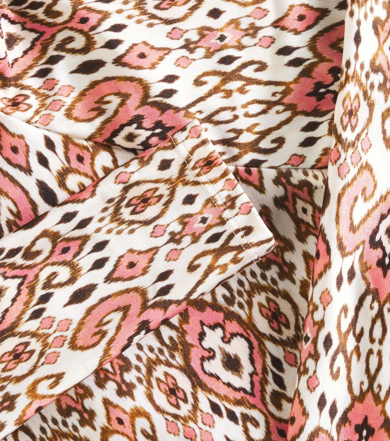 Купальный топ с принтом Zimmermann Kids, Peach Ikat — фото 3