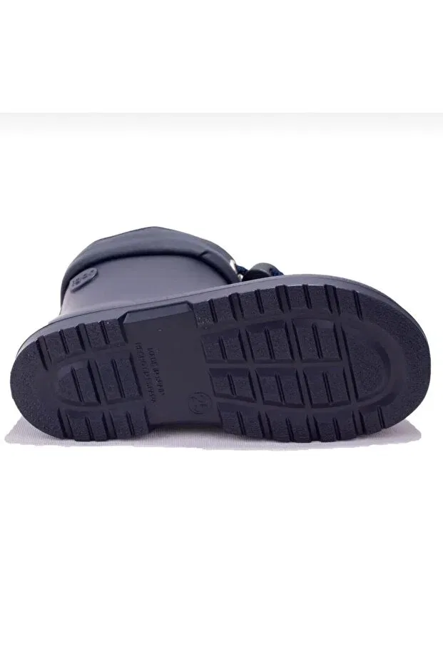 Детские ботинки для девочек водостойкие Mendi̇ borreguito furry navy blue boots Igor, Navy Blue — фото 4