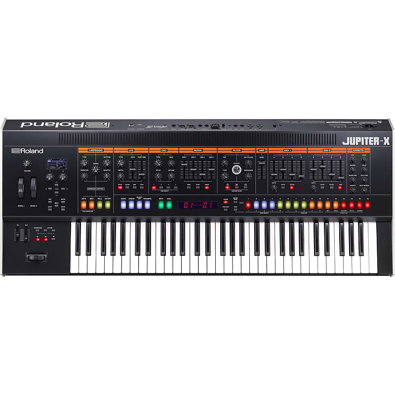 

61-клавишный синтезатор Roland Jupiter-X с послекасанием и микрофонным входом
