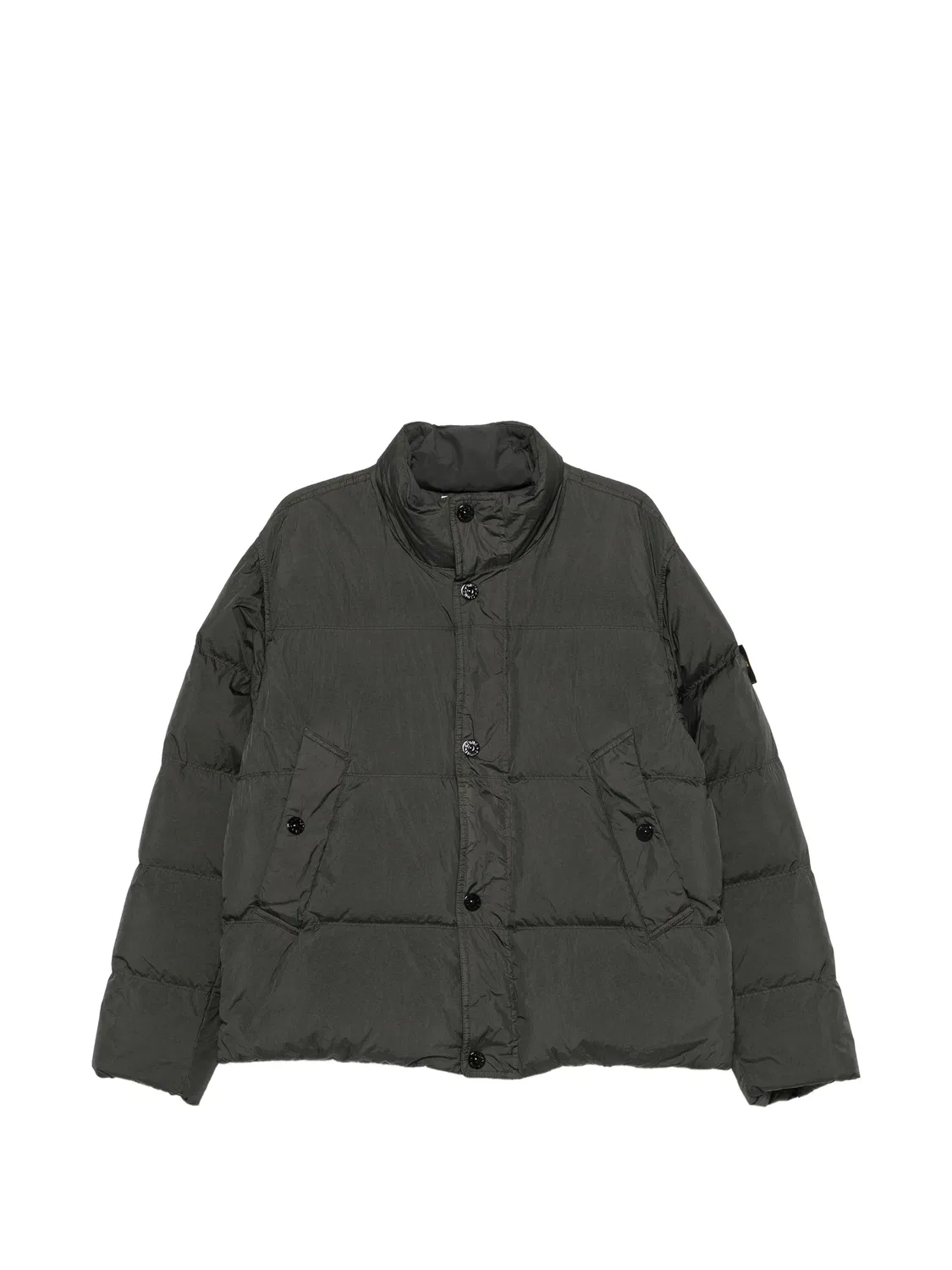 Стеганая куртка серого цвета Stone Island, серый