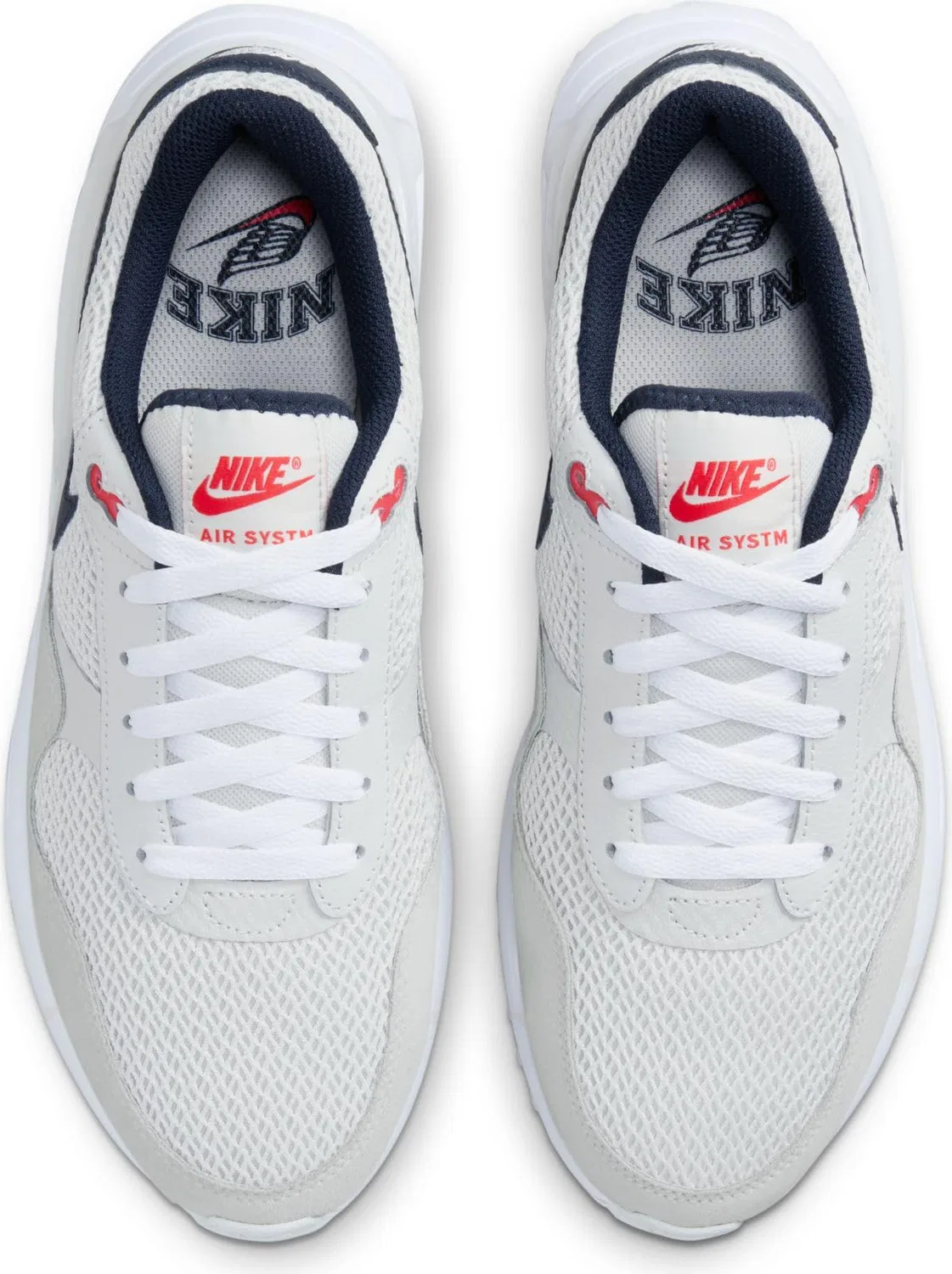 Детские кроссовки для мальчиков беговые Air Max Systm NIKE, White Obsidian Between Photon Powder — фото 3