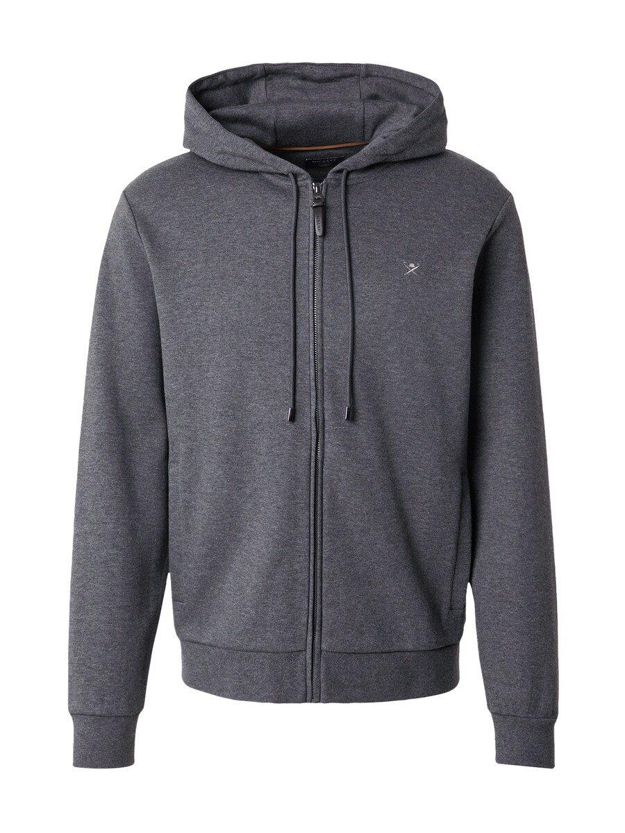 

Худи с капюшоном на молнии Hackett London, mottled grey