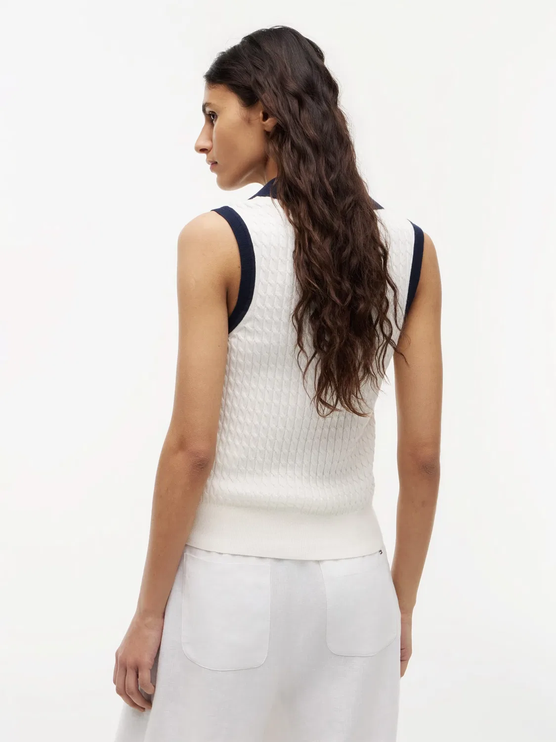 Вязаный топ Tommy Hilfiger, Ivory — фото 3