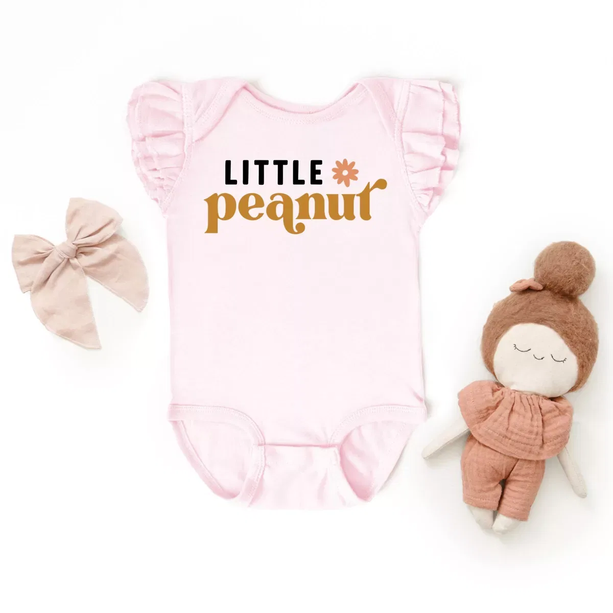 Детский боди-комбинезон для девочек с принтом Boho Little Peanut The Juniper Shop, Ballerina — фото 2