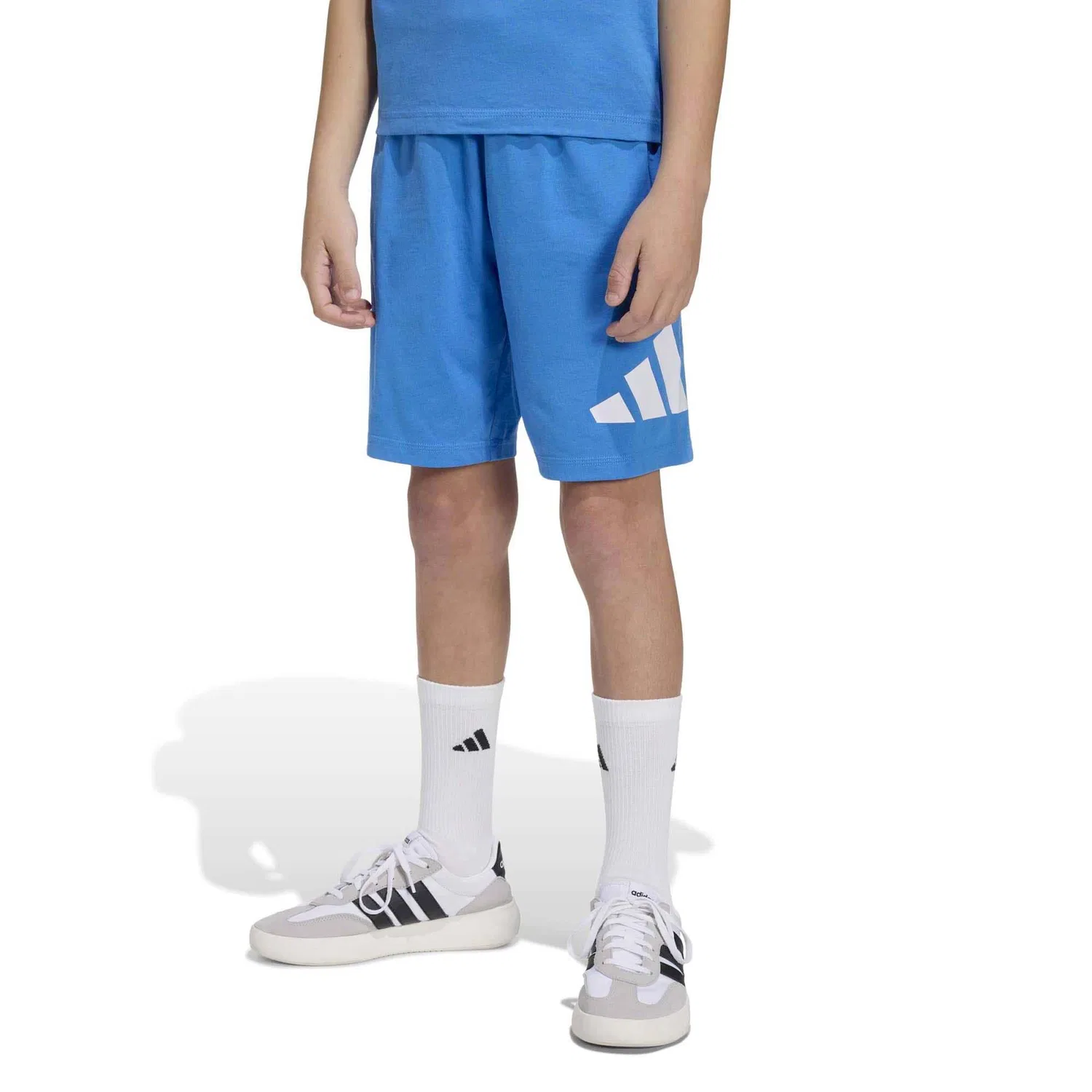 Детские шорты Adidas Sport Shorts J Bl Kn Sh 210, BLAU — фото 2