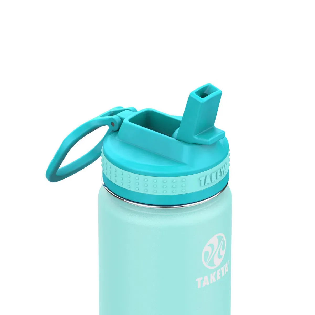Детская бутылка для воды 0,47 л с трубочкой и вакуумной изоляцией Takeya, Lagoon Blue — фото 2