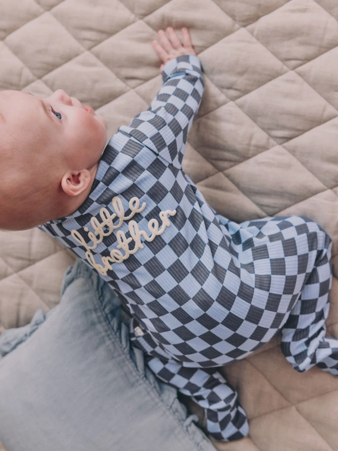 Боди-слип с принтом Little Brother Next, синий — фото 2