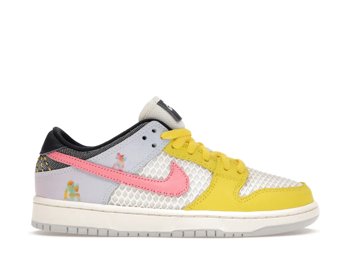 Детские кроссовки Nike SB Dunk Low Be True Xavier Schipani (PS), Multi-Color/Pink Gaze/Sail