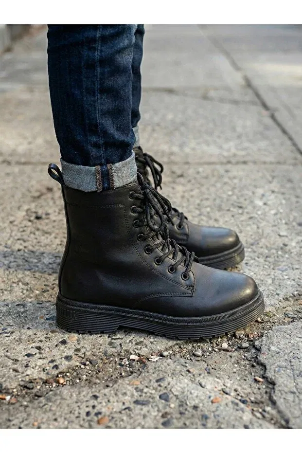 Детские ботинки для мальчиков непромокаемые Runnix Shoes, Black — фото 2