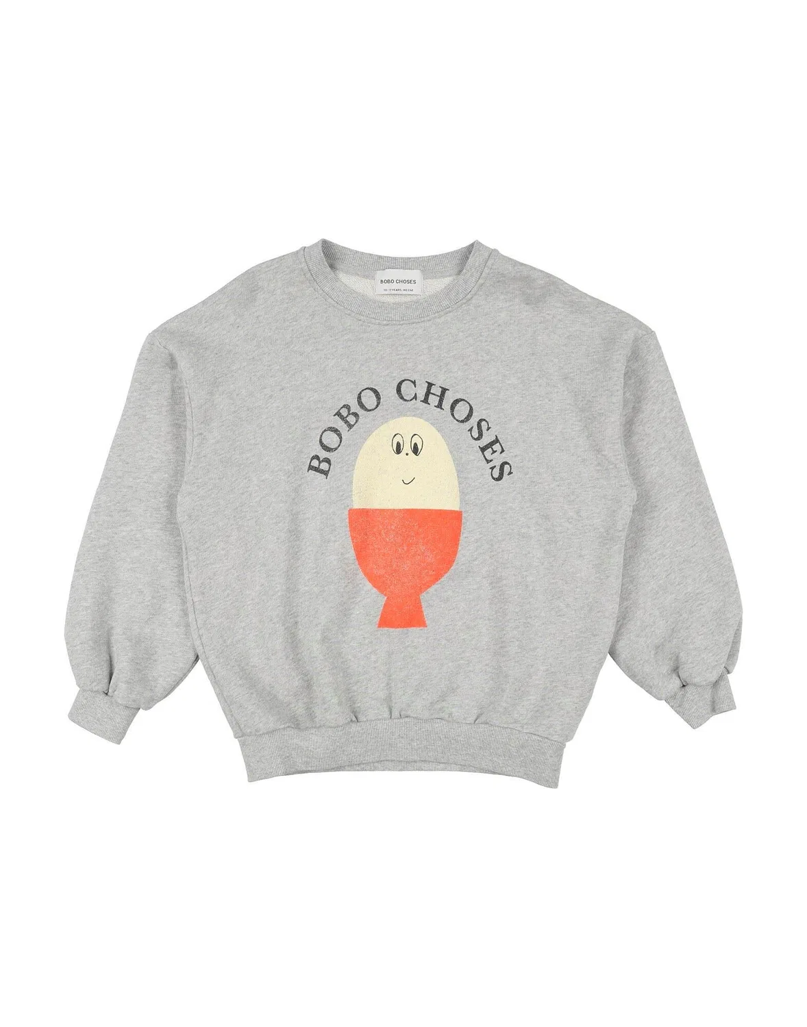 Детская толстовка из французского терри с принтом Bobo Choses, серый
