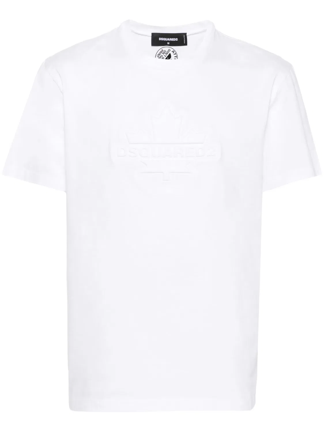 Футболка Leaf Skater из хлопка DSQUARED2, белый