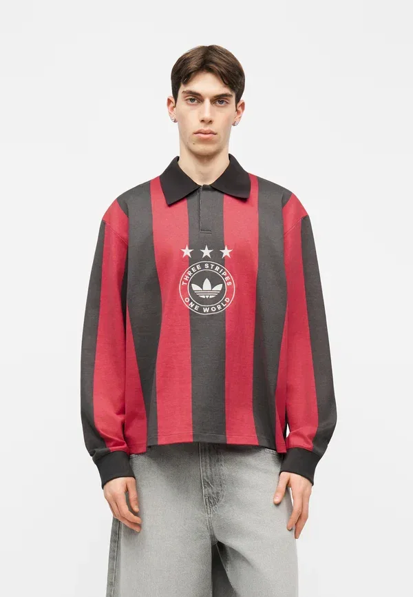 Топ в полоску Adidas Originals, черный