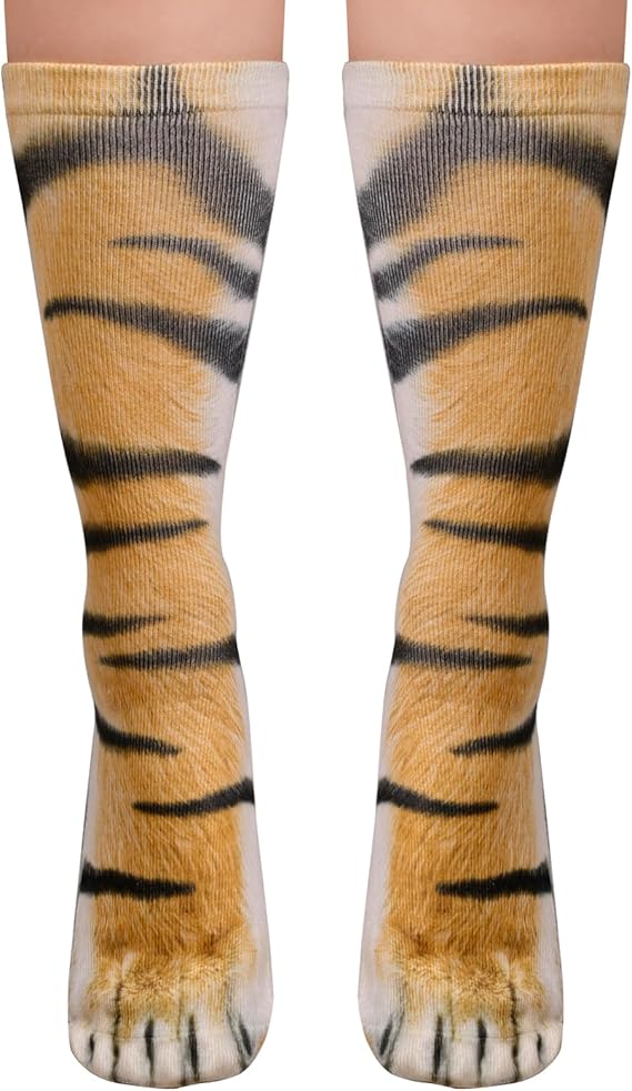 

Носки с изображением лап тигра FilmHoo Funny, желтый