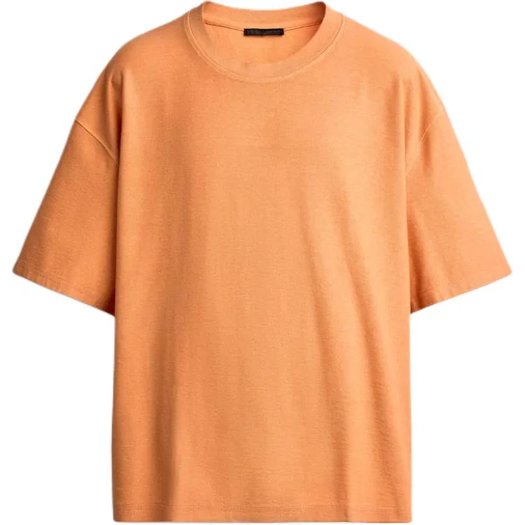 Мужская футболка с круглым вырезом Orange ZARA, Orange
