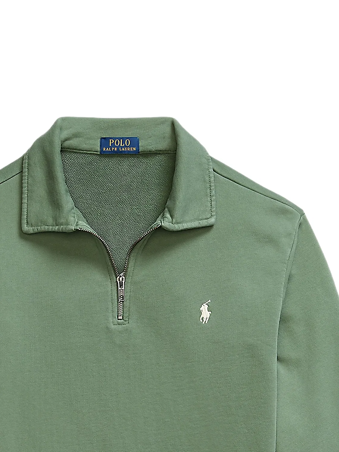Polo Ralph Lauren Свитшот из хлопкового футера, зеленый — фото 2