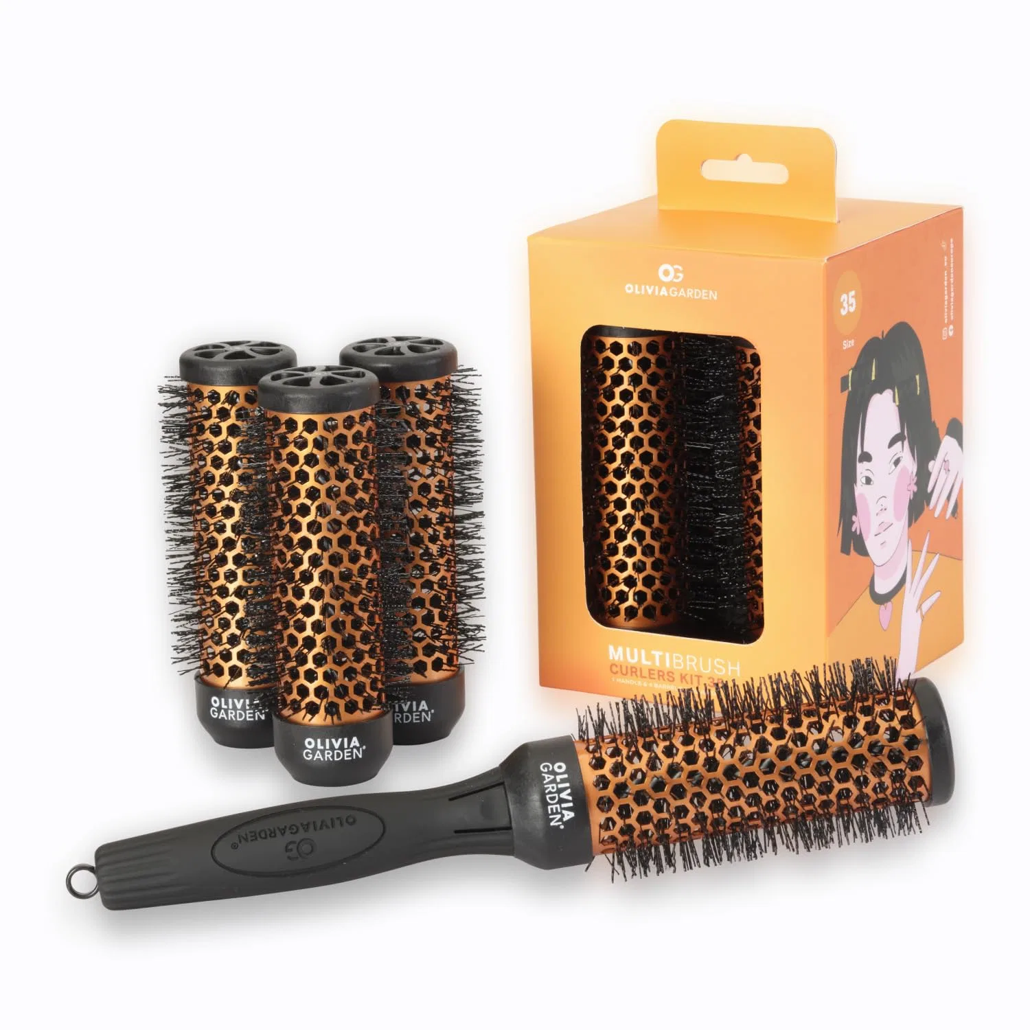 Набор бигуди Olivia Garden Multibrush Curlers Kit Olivia Garden