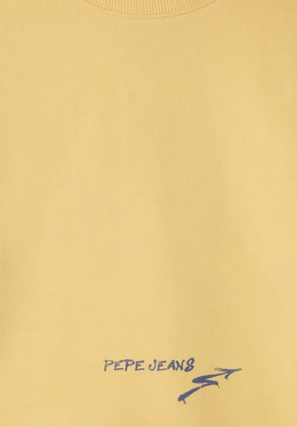 Свитер хлопковый Sportinis megztinis Pepe Jeans, soft yellow, желтый — фото 3