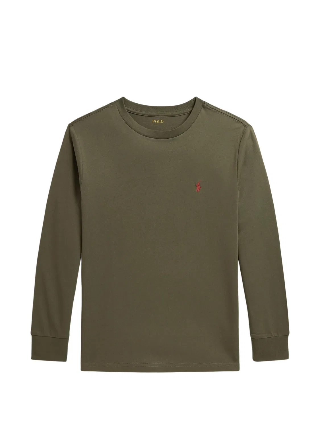 Футболка с длинными рукавами и вышивкой Pony Polo Ralph Lauren Kids, зеленый