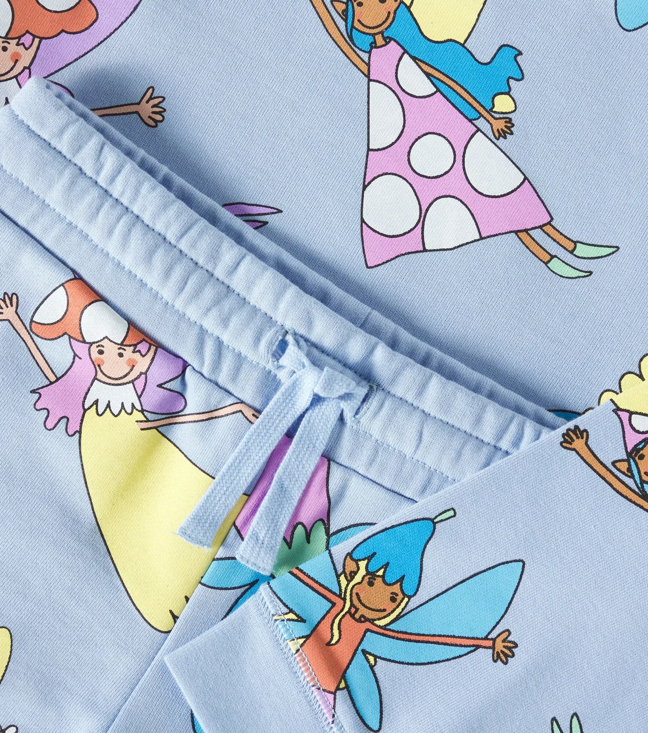 Комплект из худи и шорт хлопковый Stella Mccartney Kids, синий — фото 3