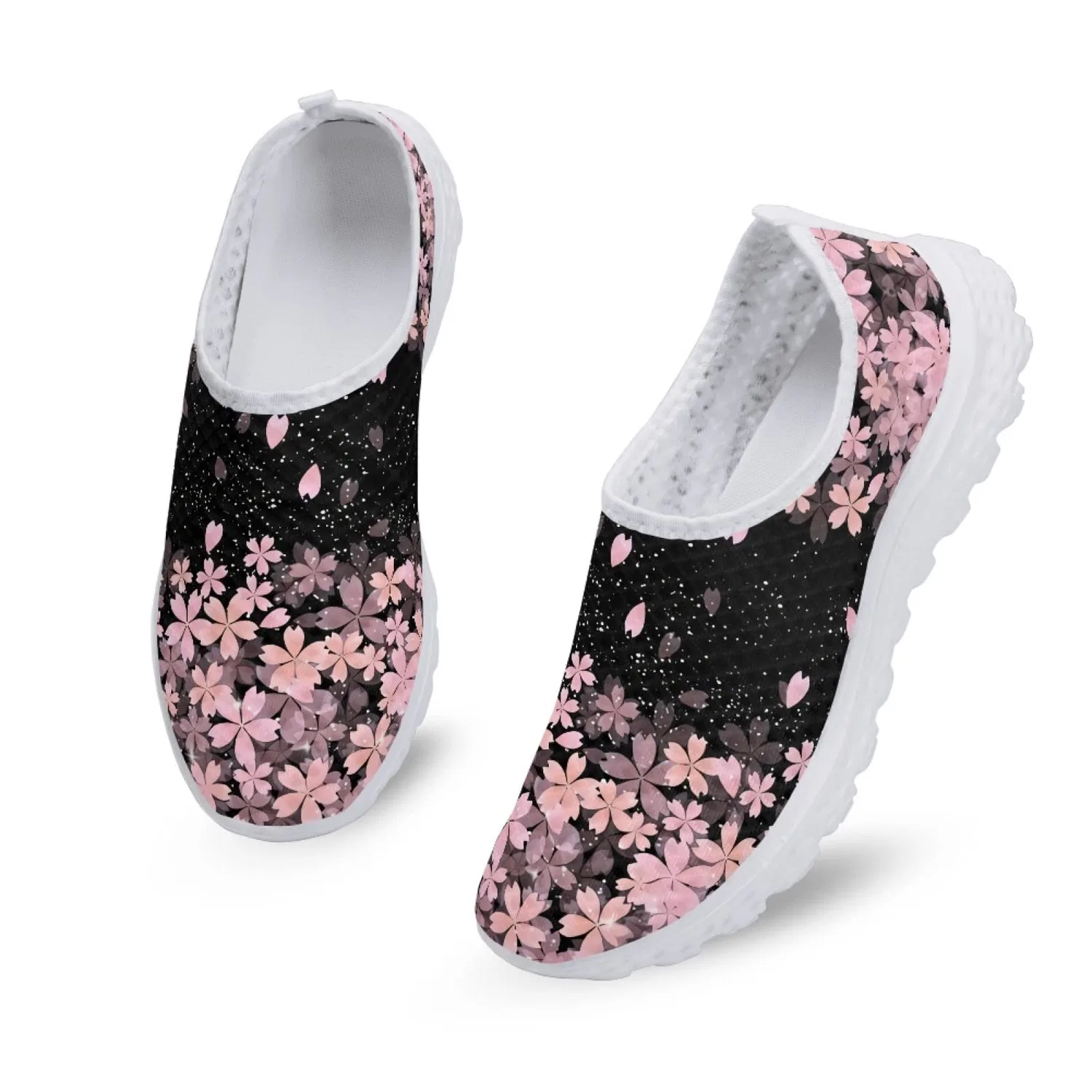 Детские кроссовки для девочек с принтом Snowflake Butterfly Ethnic Pattern Kuiaobaty, Sakura Fiori — фото 4