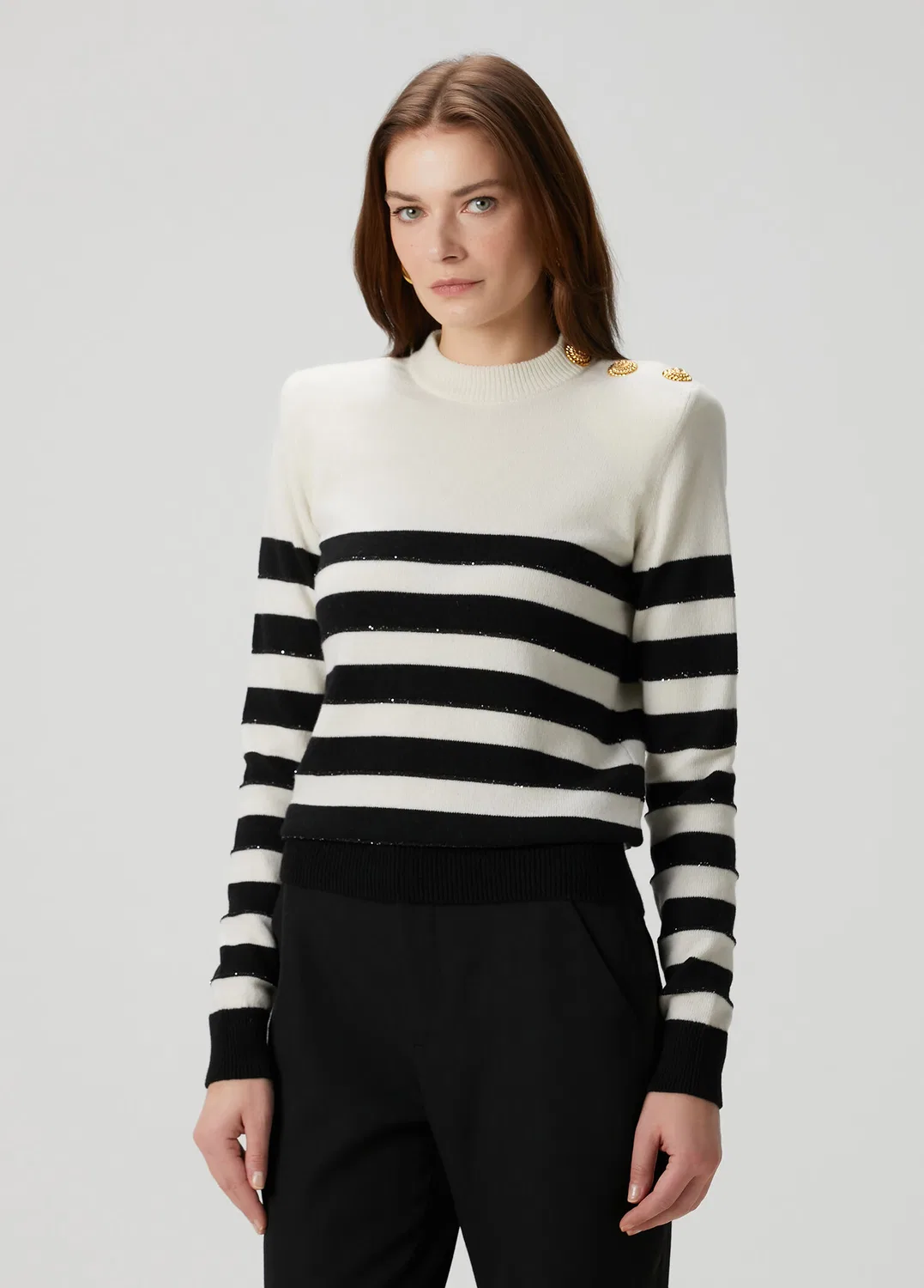 Трико Balmain, черно-белый