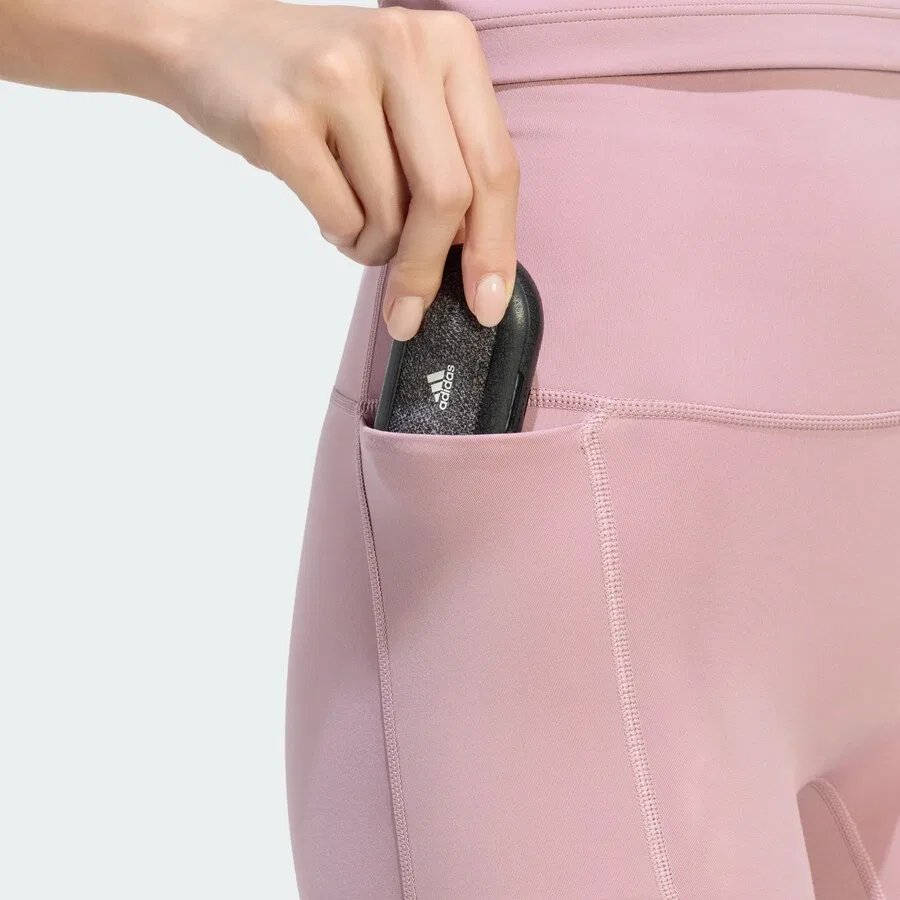 Спортивные узкие брюки ADIDAS PERFORMANCE Skinny Workout Pants 'Studio All Me' в розовом цвете — фото 3