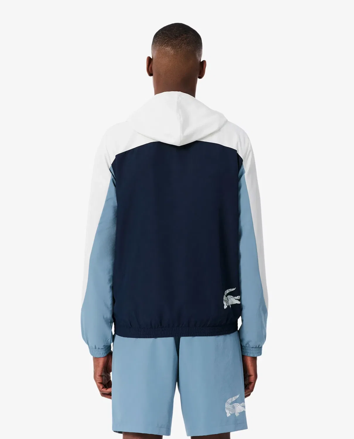 Мужская спортивная куртка с цветными блоками Lacoste, Azul — фото 2