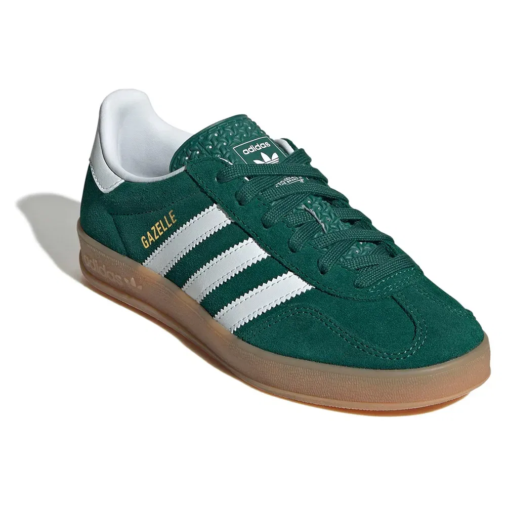 Кроссовки Gazelle Indoor Adidas Originals, зеленый — фото 2