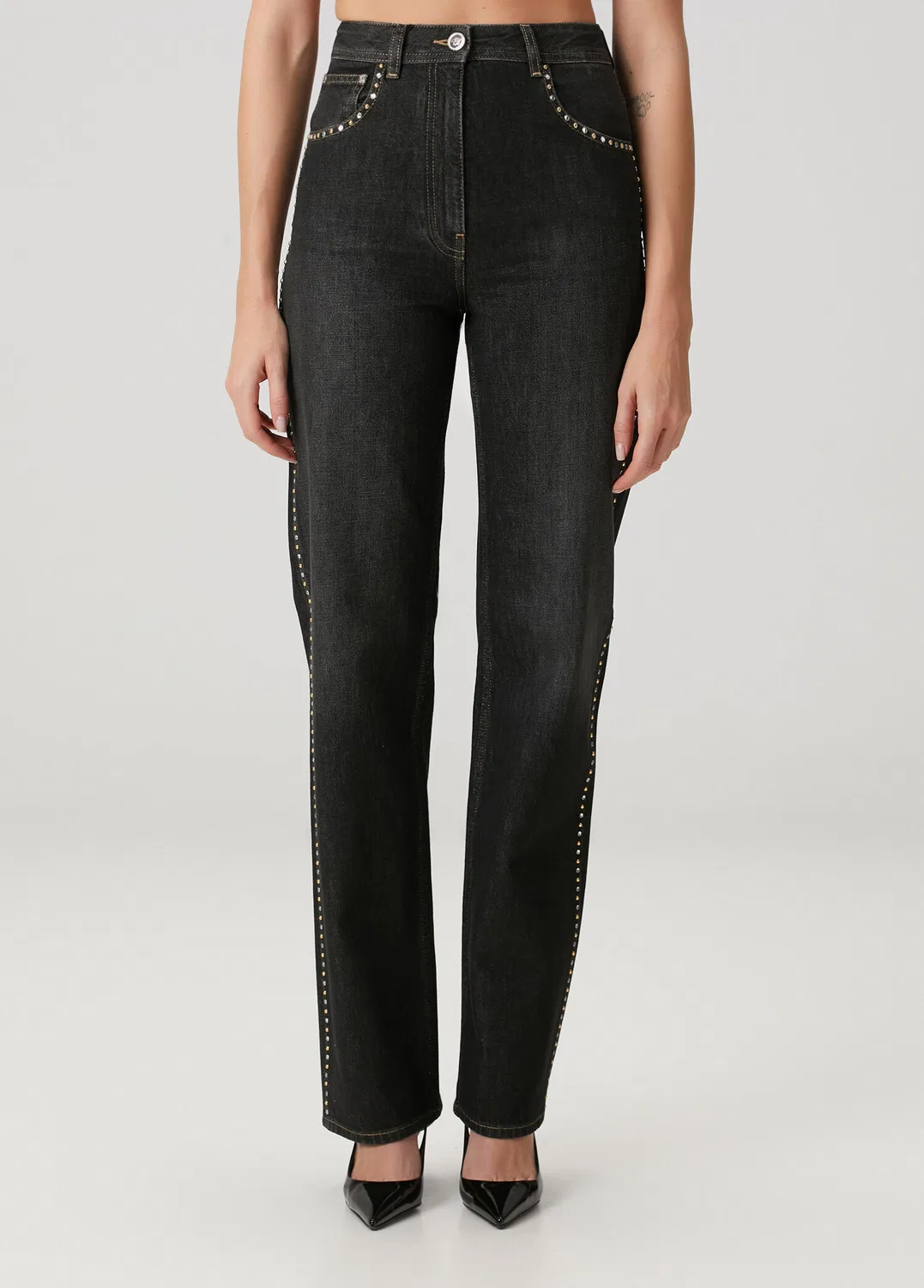 Джинсы Versace Regular Fit, черный — фото 2