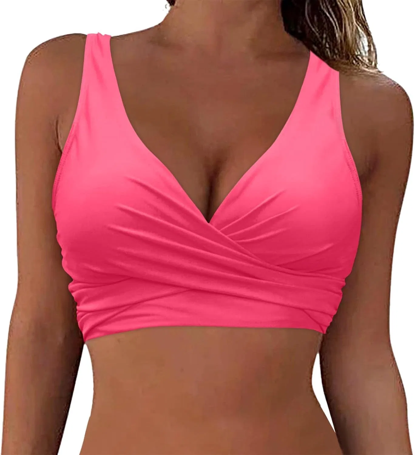 Женский бикини-комплект с эффектом push-up, Hot Pink