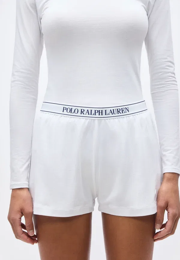 Шорты хлопковые Shorts 2 pack - pyjama bottoms Polo Ralph Lauren белый, Navy — фото 4